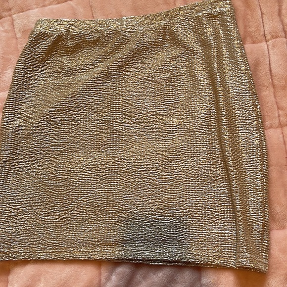 tight gold sexy skirt - Picture 3 of 4